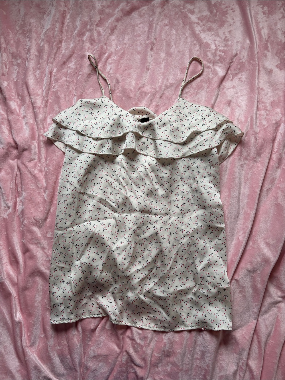 Icone Cherry Ruffle Cami Top